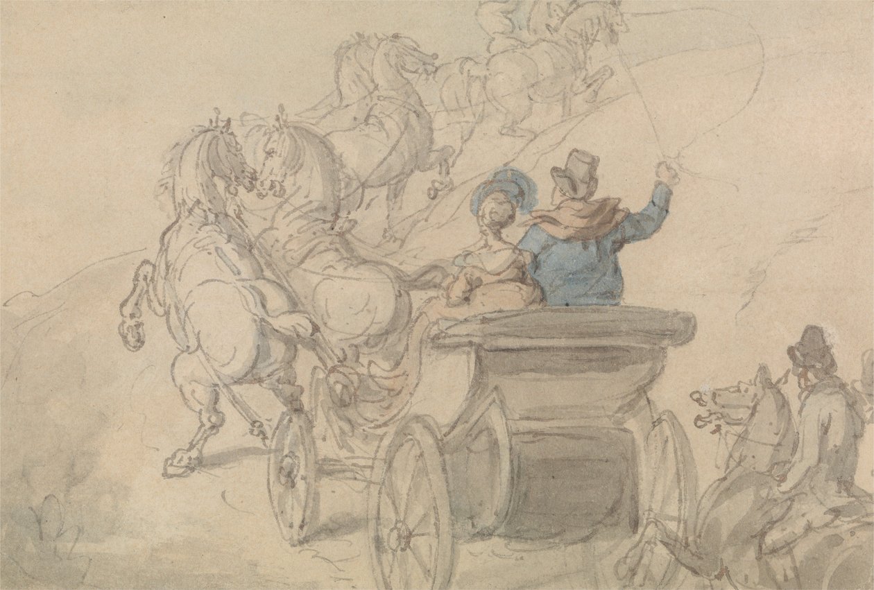 Egy Phaeton és hat alkotó: Thomas Rowlandson