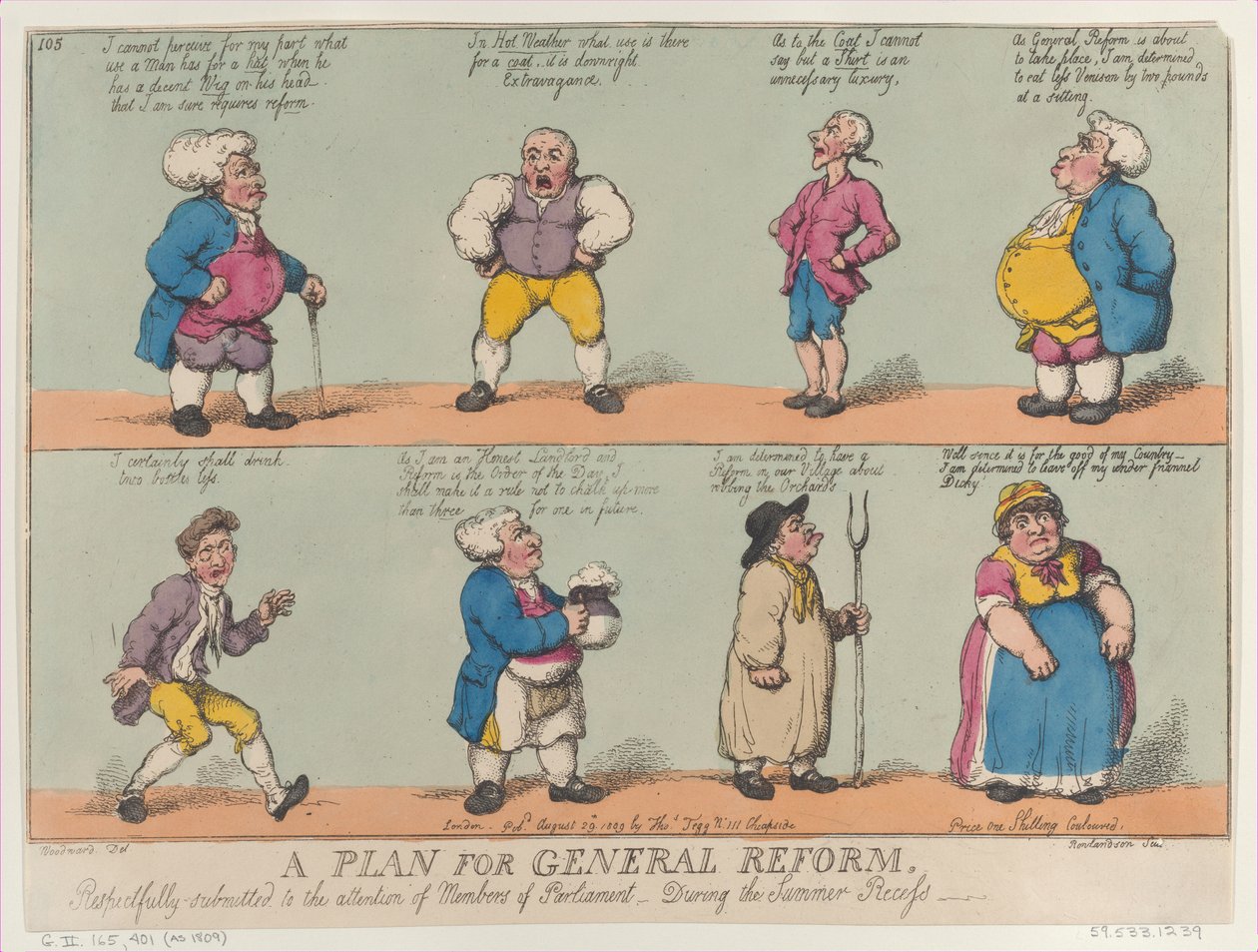 Általános reformterv, tisztelettel a képviselők figyelmébe terjesztve o..., 1809. augusztus 29. alkotó: Thomas Rowlandson