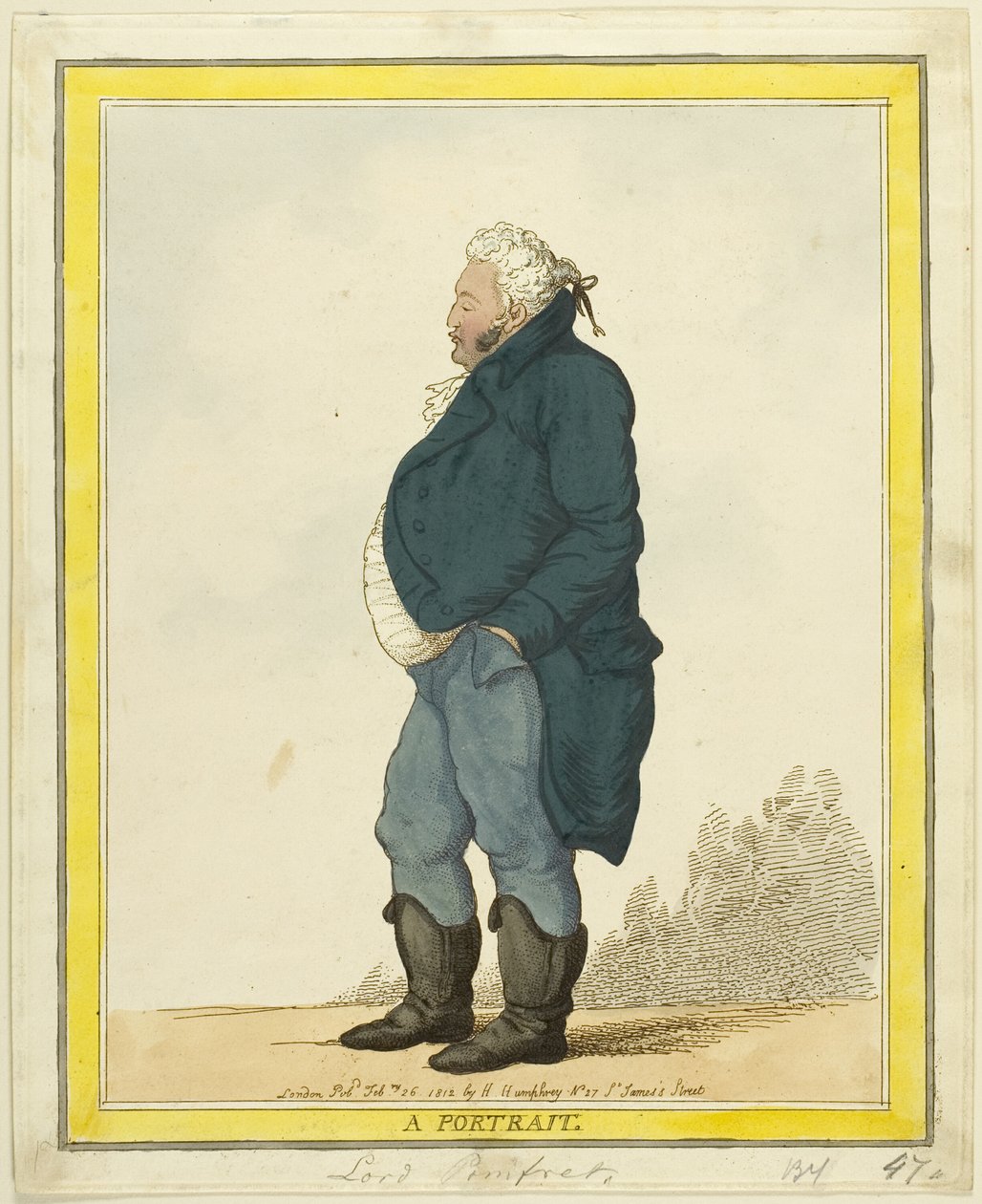 Egy portré: Lord Pomfret alkotó: Thomas Rowlandson