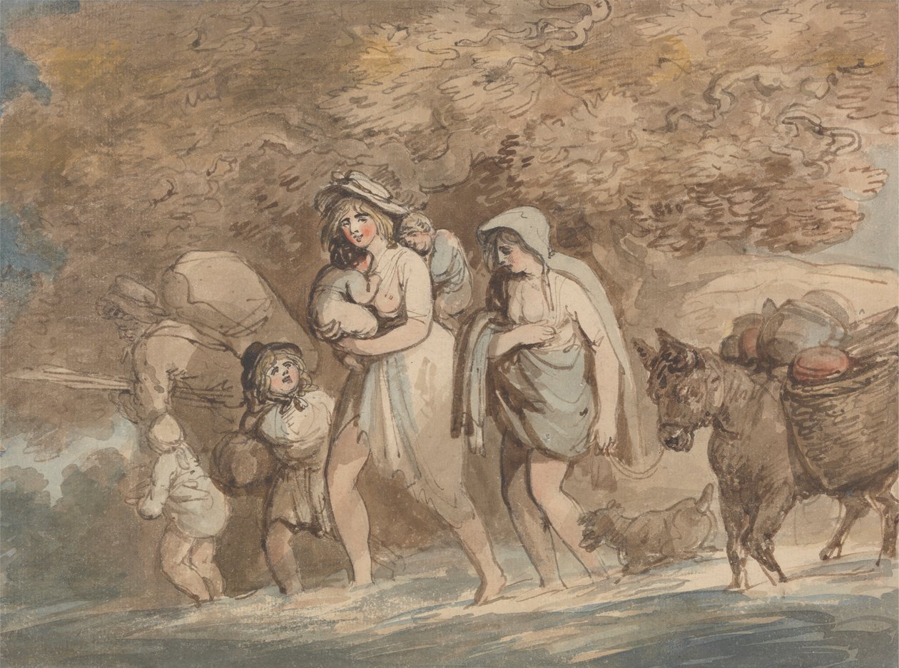 Egy Potter visszatér a piacról alkotó: Thomas Rowlandson