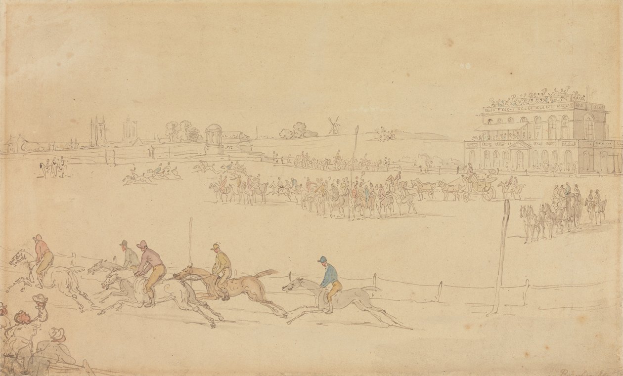 Verseny a yorki Knavesmire-en alkotó: Thomas Rowlandson