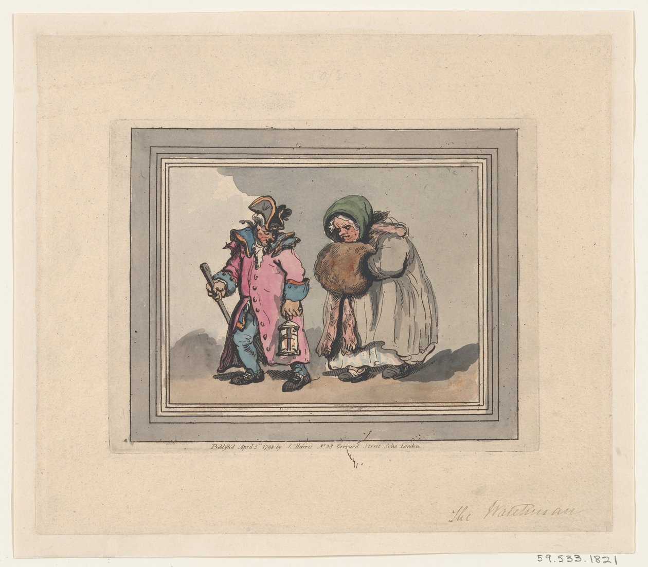 Visszatérés egy látogatásról, 1798. április 3., 1798. április 3. alkotó: Thomas Rowlandson