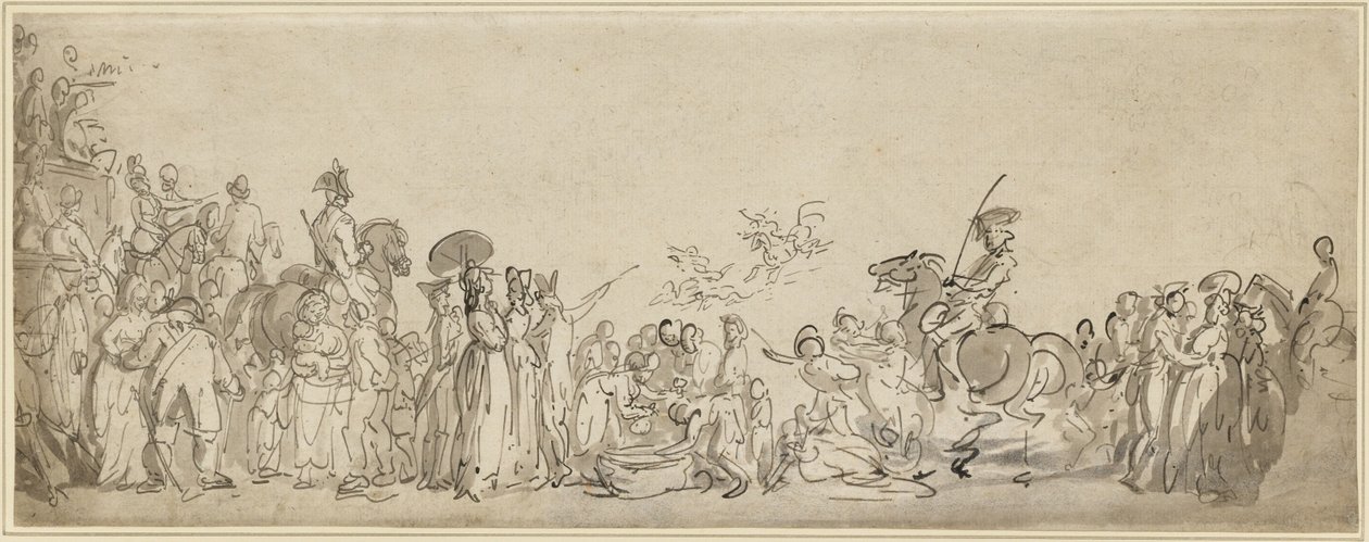 Szemle a Hyde Parkban alkotó: Thomas Rowlandson