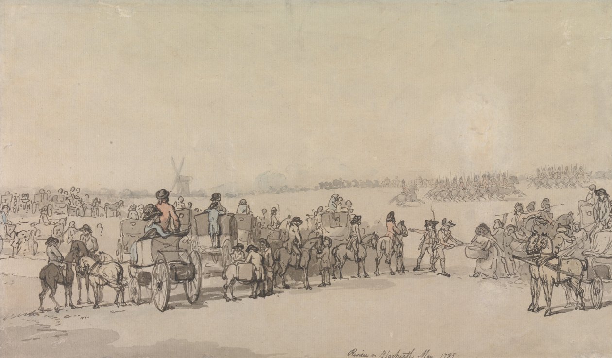 Egy beszámoló Blackheath-ről, 1785. május alkotó: Thomas Rowlandson