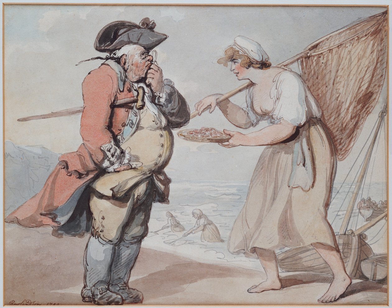 Egy garnélarák, uram?, 1799 alkotó: Thomas Rowlandson