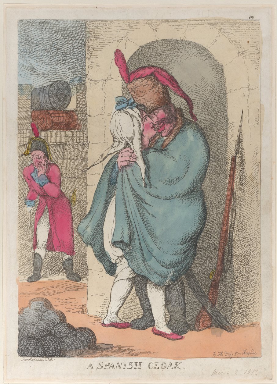 Egy spanyol köpeny, 1812. március 2., 1812. március 2. alkotó: Thomas Rowlandson