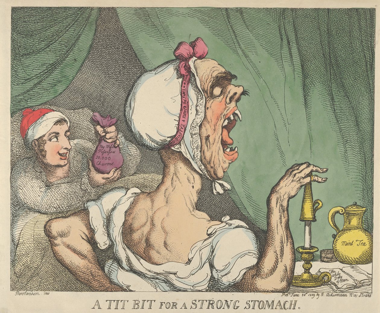Cinege az erős gyomorért, 1809. június 20., 1809. június 20. alkotó: Thomas Rowlandson
