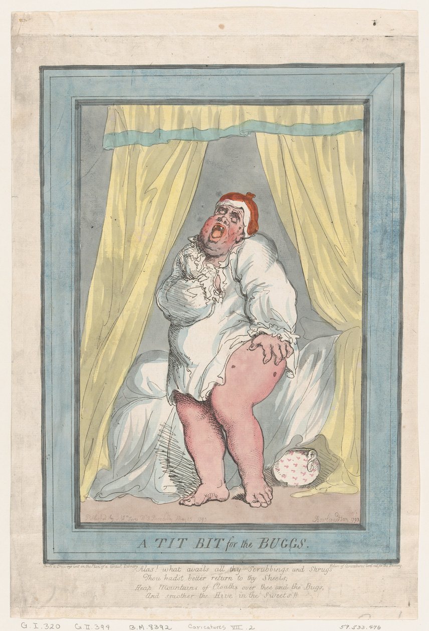 Egy cinege a bogarakért, 1793. május 25., 1793. május 25. alkotó: Thomas Rowlandson