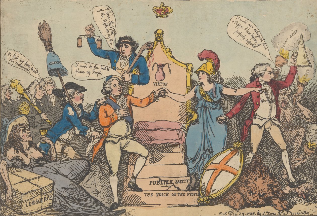 Egy érintés az időkhöz, 1788. december 29., 1788. december 29. alkotó: Thomas Rowlandson