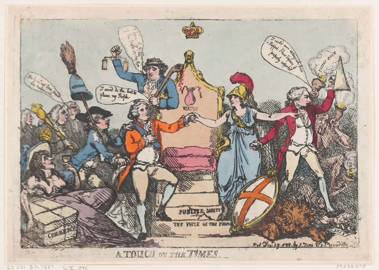 Egy érintés az időkhöz, 1788. december 29., 1788. december 29. alkotó: Thomas Rowlandson