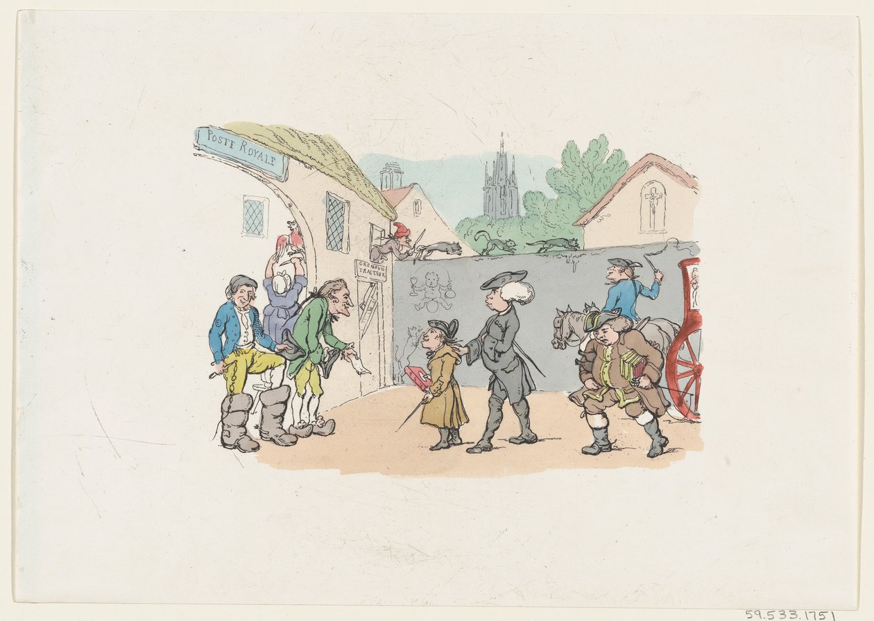 Körút idegen részekhez, 1807 ., 1807 . alkotó: Thomas Rowlandson
