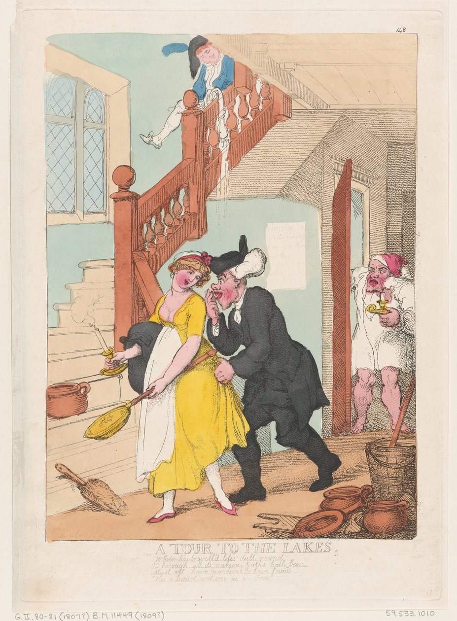 Túra a tavakhoz, 1807. október, 1807. október. alkotó: Thomas Rowlandson