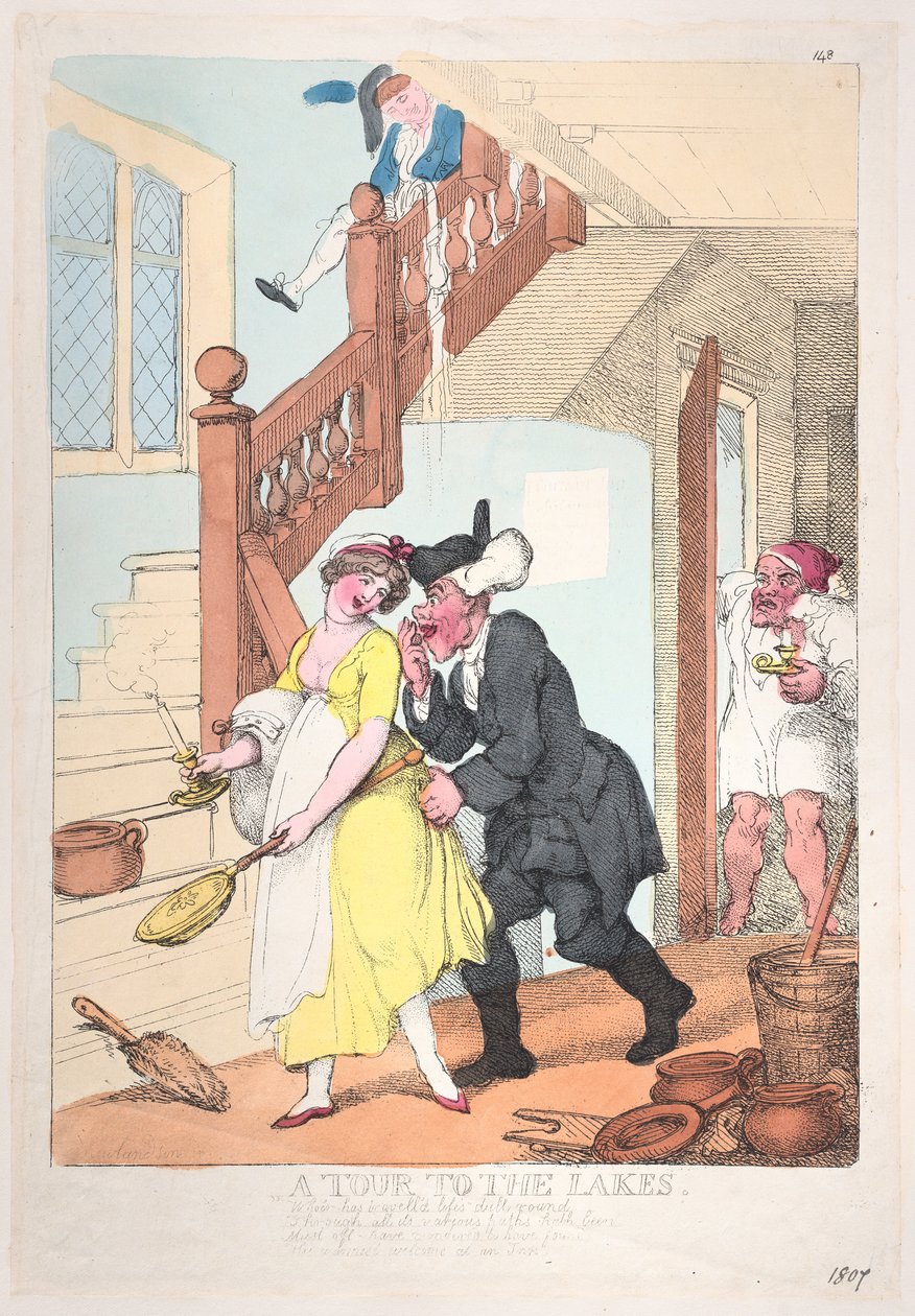 Túra a tavakhoz, 1807. október, 1807. október. alkotó: Thomas Rowlandson