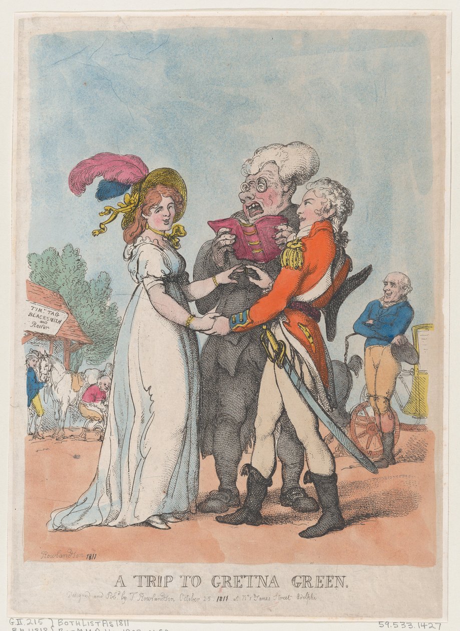 Utazás Gretna Greenbe, 1803., 1803. alkotó: Thomas Rowlandson