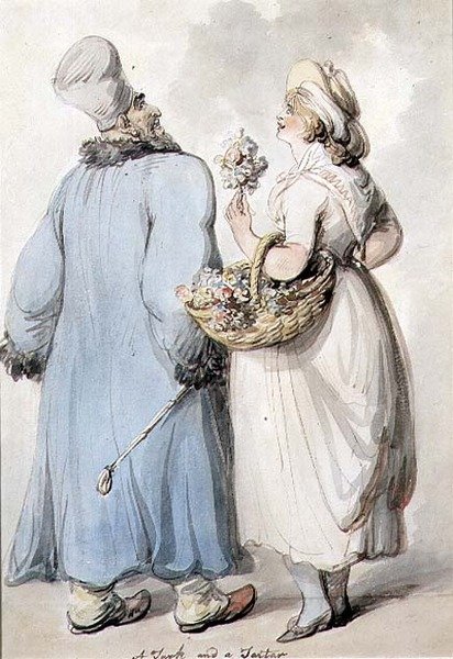 Török és tatár (tus és akvarell) alkotó: Thomas Rowlandson
