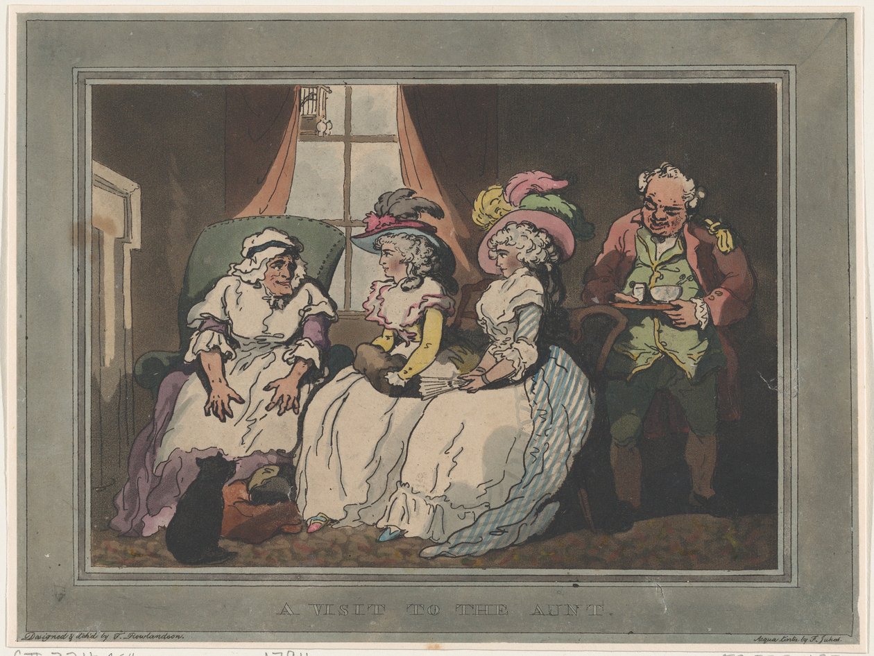 Látogatás a néninél, 1794. december 20., 1794. december 20. alkotó: Thomas Rowlandson