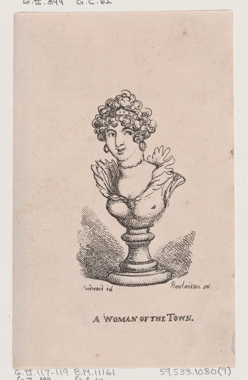 Egy város asszonya, 1808. április, 1808. április. alkotó: Thomas Rowlandson