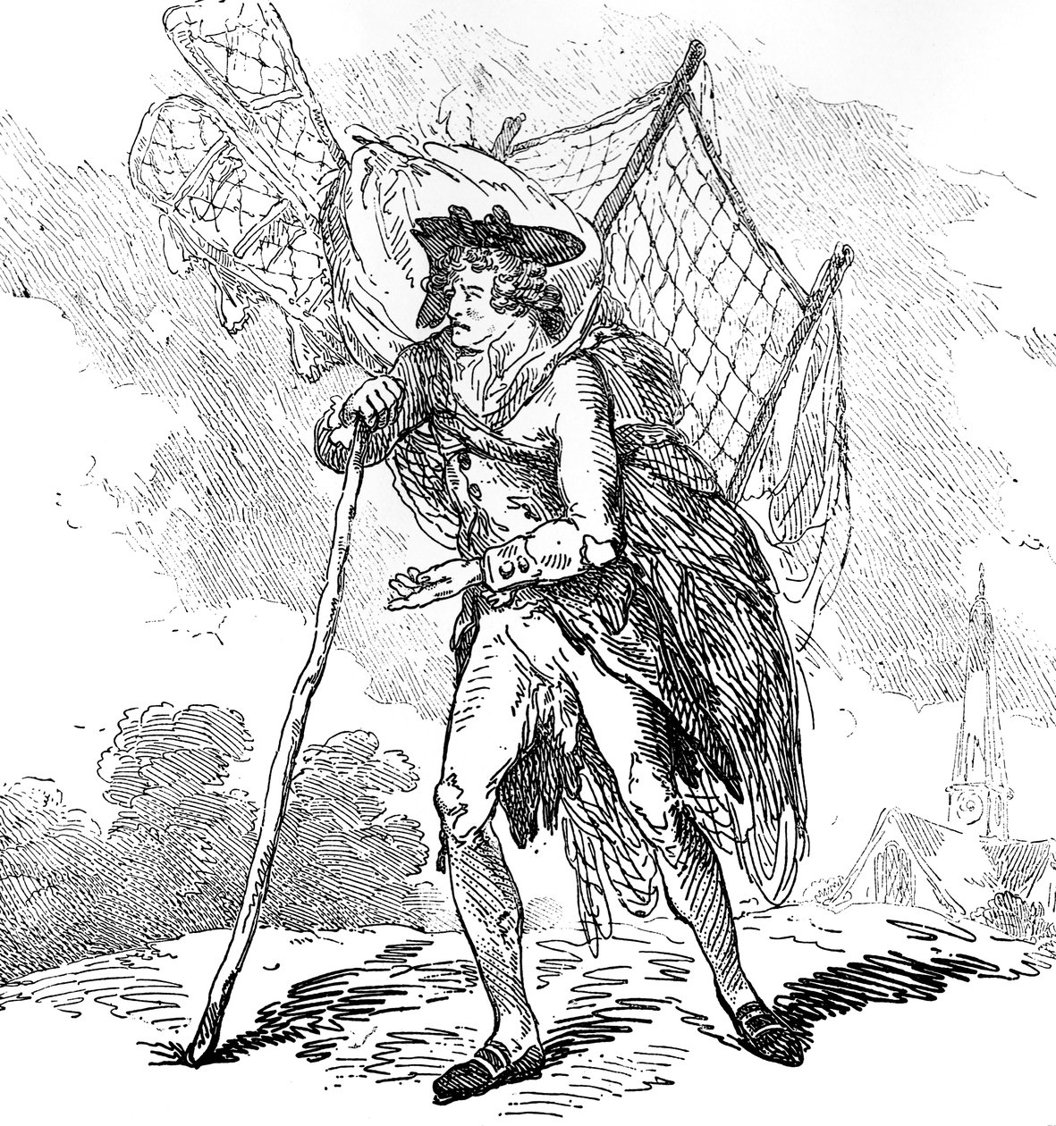 Aerostation out at Elbows or The Ininerant Aeronaut, 1786 alkotó: Thomas Rowlandson
