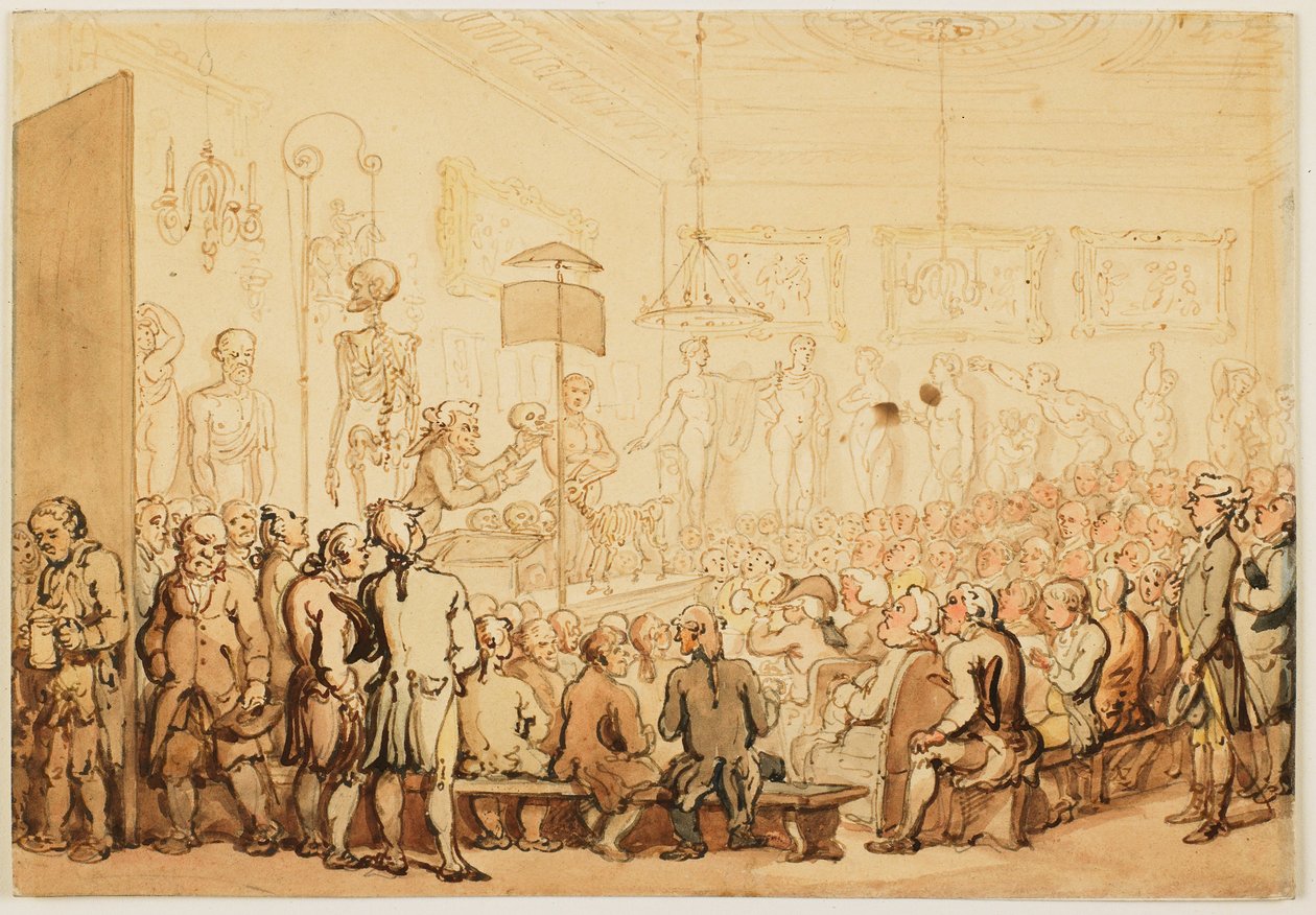 Anatómiai előadás a Királyi Művészeti Akadémián alkotó: Thomas Rowlandson