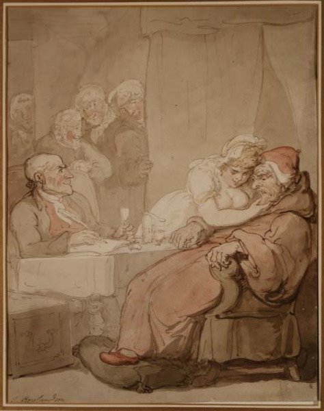 Szem az akaraton (toll és tinta, akvarell) alkotó: Thomas Rowlandson