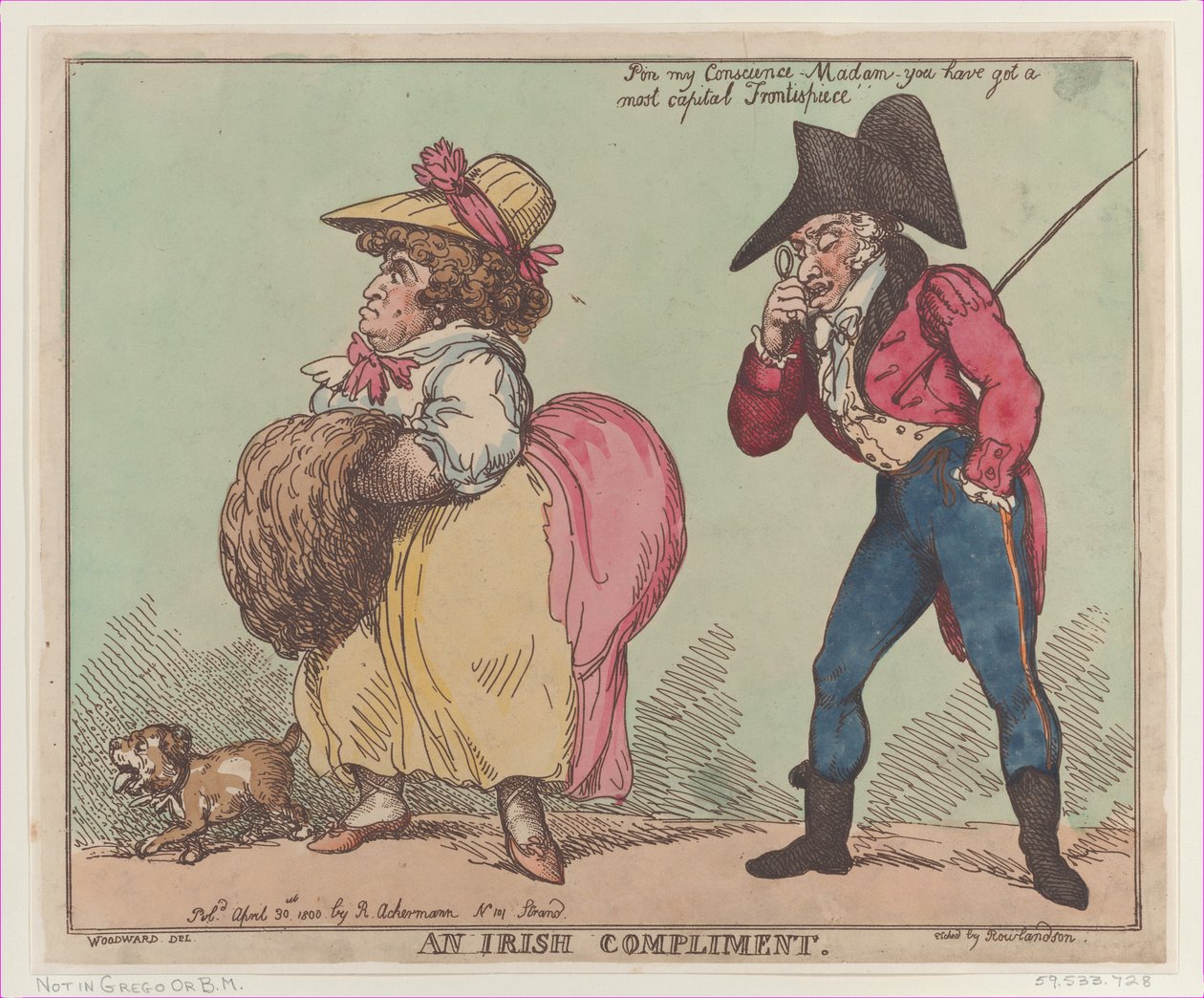 Egy ír dicséret, 1800. április 30., 1800. április 30. alkotó: Thomas Rowlandson