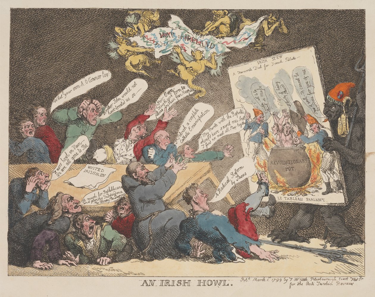 Ír üvöltés alkotó: Thomas Rowlandson