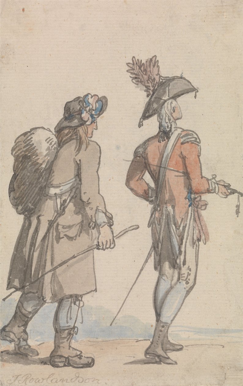 Egy tiszt és a szolgája alkotó: Thomas Rowlandson