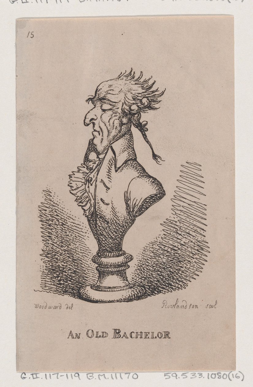 Egy öreglegény, 1808., 1808. alkotó: Thomas Rowlandson