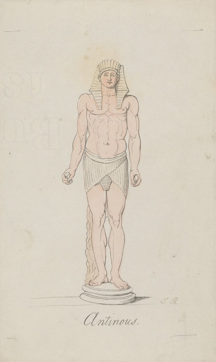 Antinoosz mint Ozirisz alkotó: Thomas Rowlandson