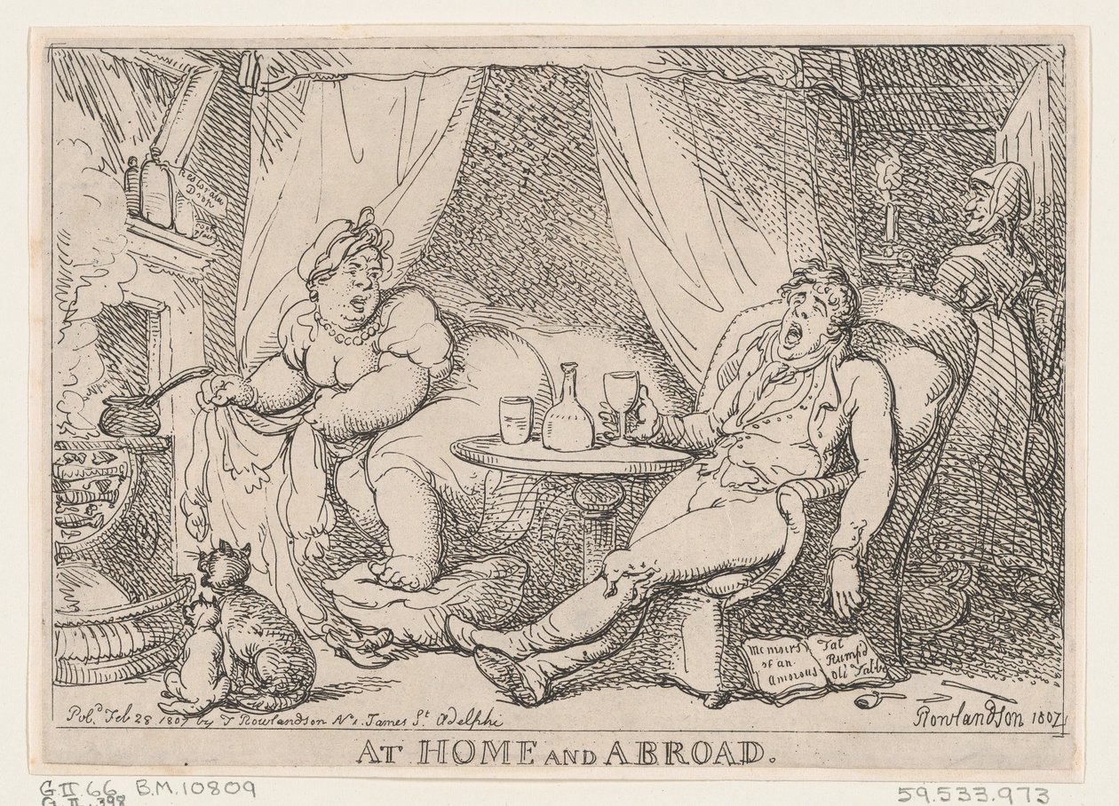 Itthon és külföldön 1807. február 28., 1807. február 28. alkotó: Thomas Rowlandson