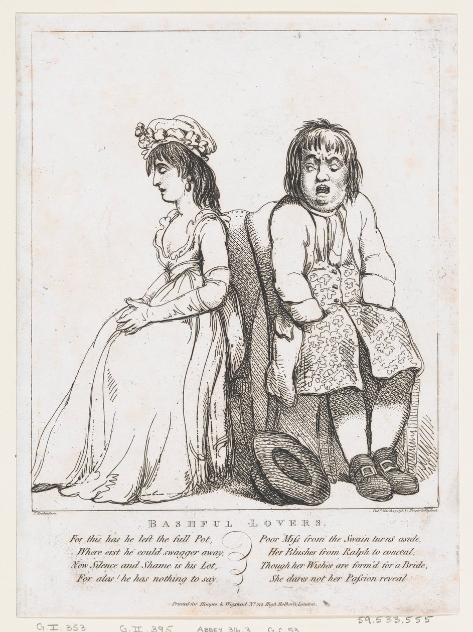 Bashful Lovers, 1798. március 15., 1798. március 15. alkotó: Thomas Rowlandson