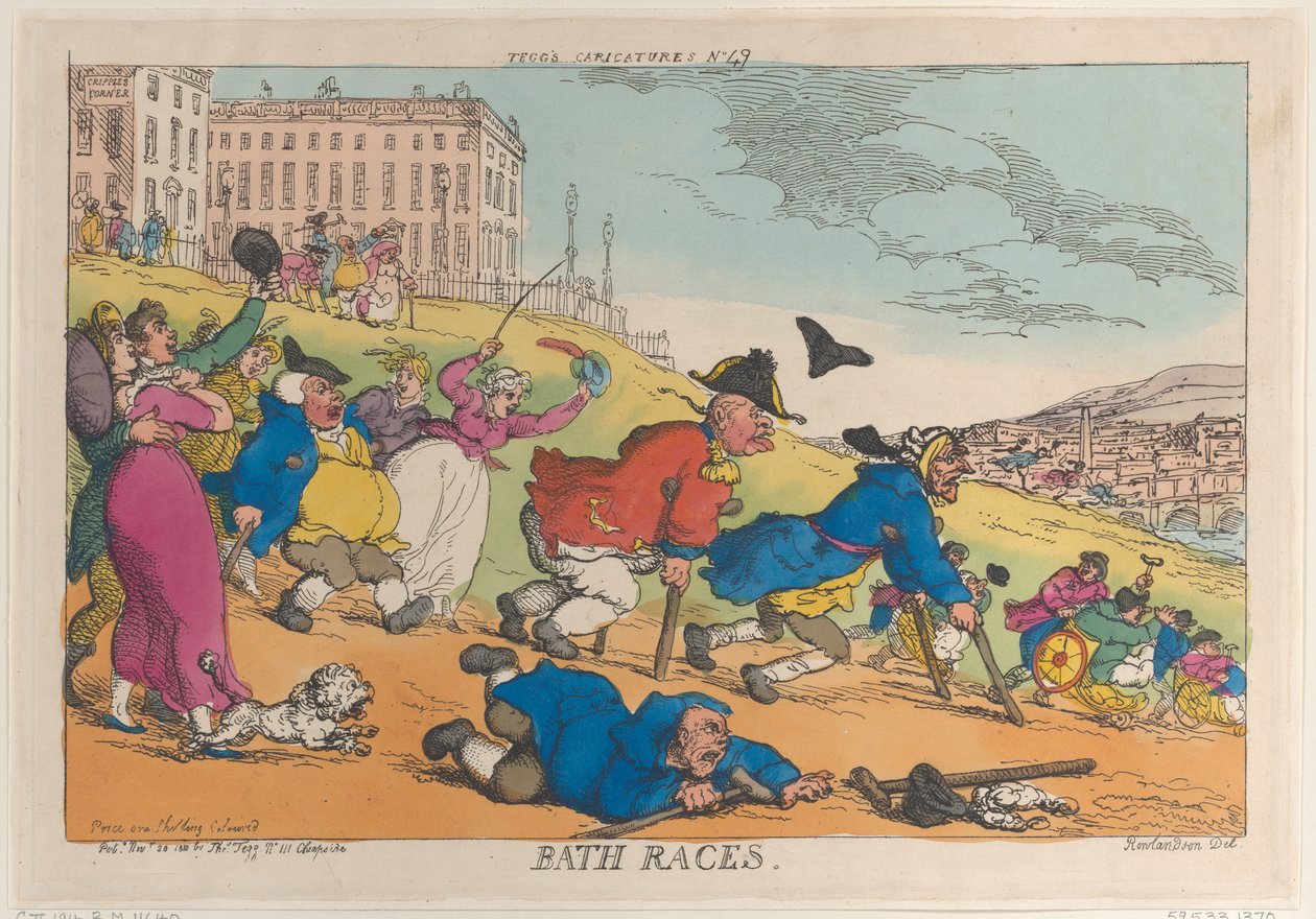 Fürdőversenyek, 1810. november 20., 1810. november 20. alkotó: Thomas Rowlandson