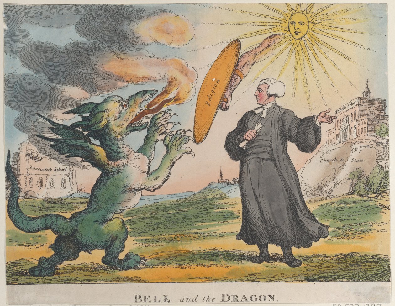 Harang és a sárkány, 1811. december 9., 1811. december 9. alkotó: Thomas Rowlandson