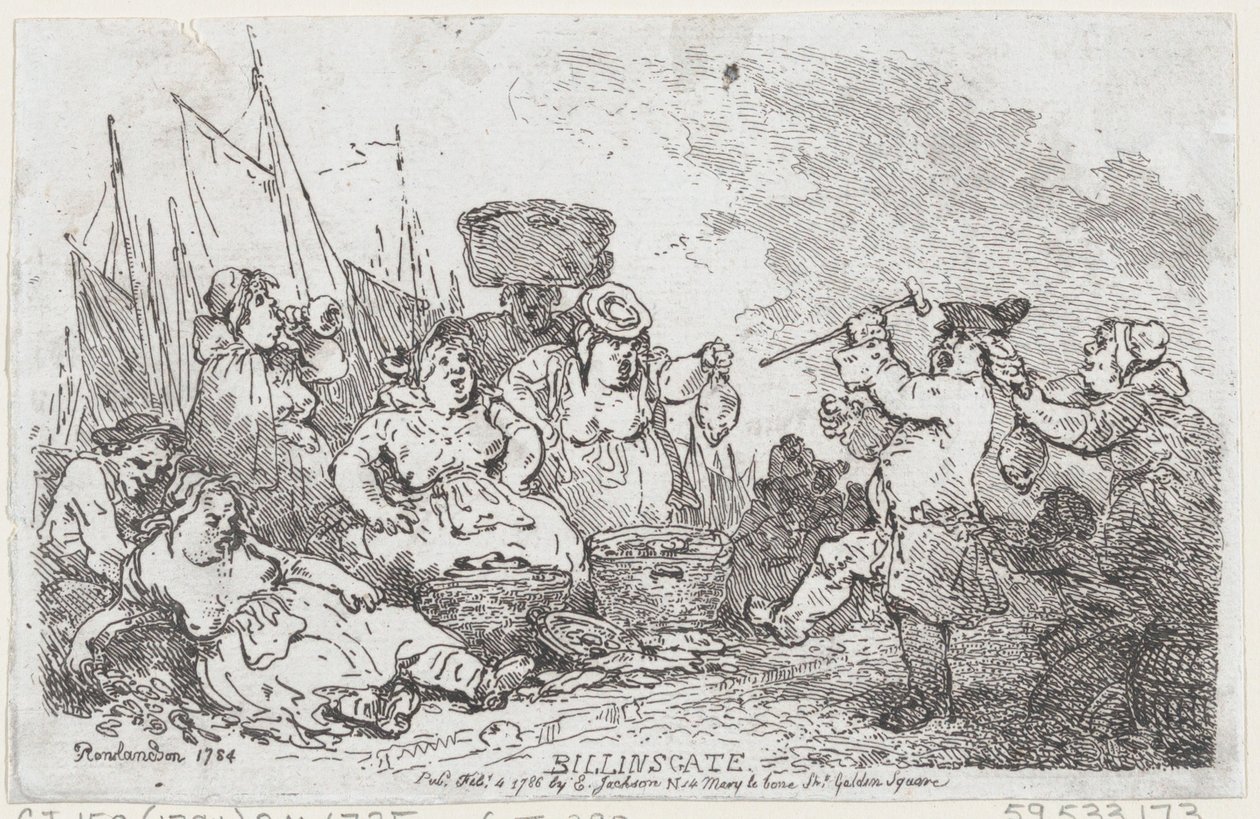 Billingsgate, 1786. február 4., 1786. február 4. alkotó: Thomas Rowlandson
