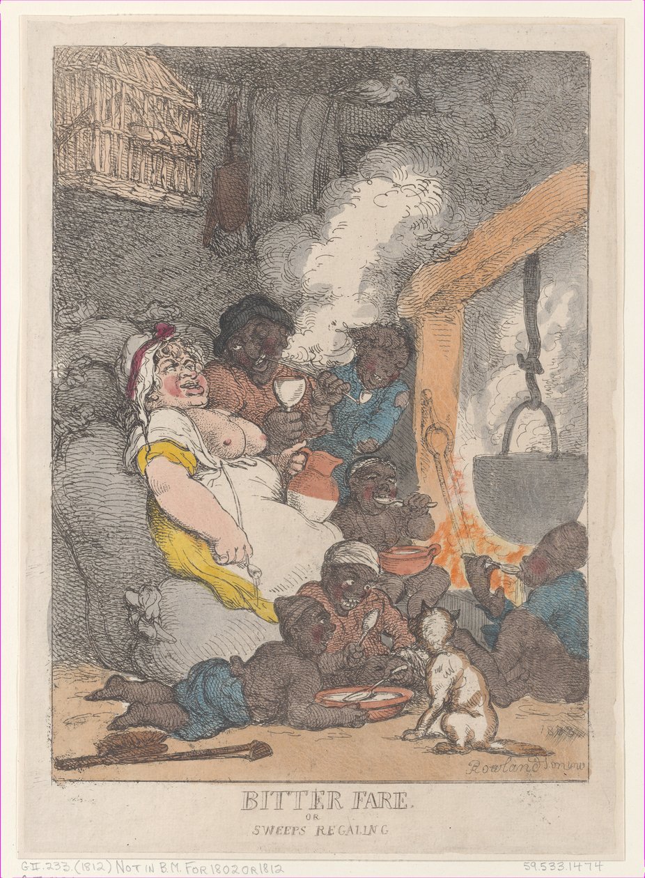 Keserű vitel vagy söprés, Regaling, 1812., 1812. alkotó: Thomas Rowlandson