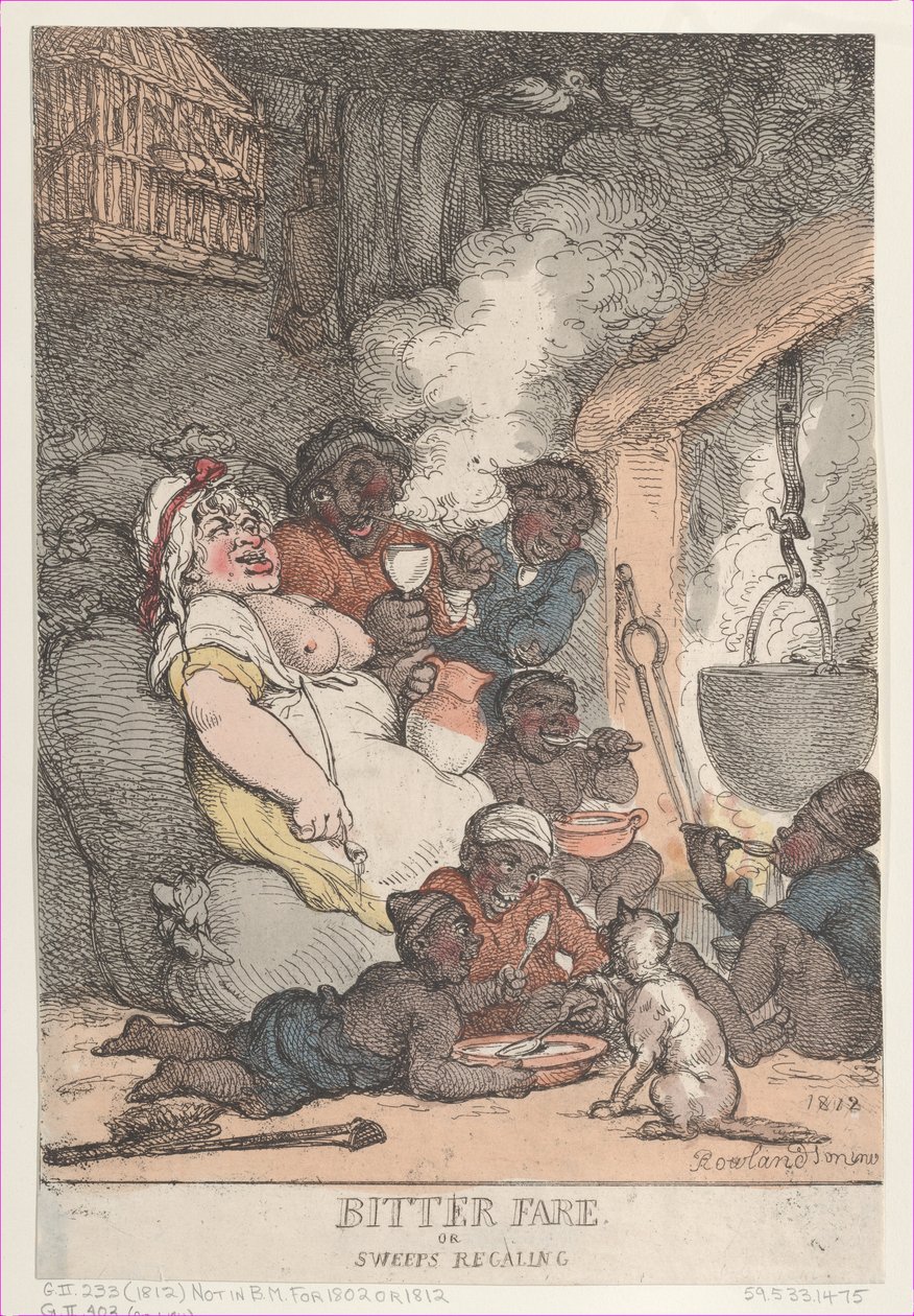 Keserű vitel vagy söprés, Regaling, 1812., 1812. alkotó: Thomas Rowlandson