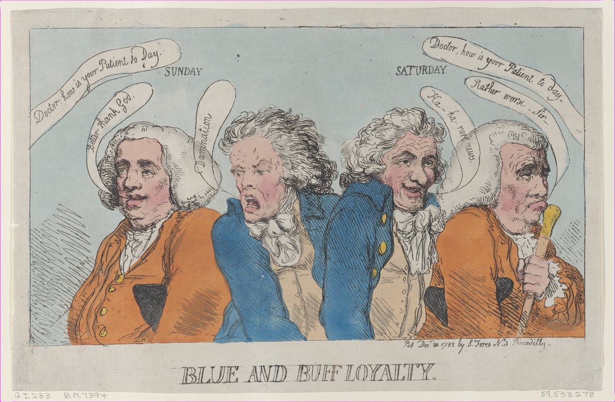 Blue and Buff Loyalty, 1788. december 31., 1788. december 31. alkotó: Thomas Rowlandson