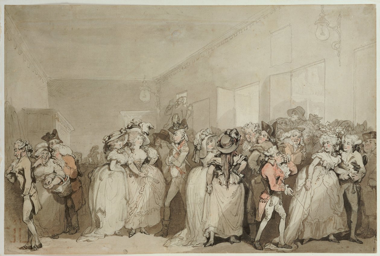 Box-Bobby nyugágyak, 1785 alkotó: Thomas Rowlandson