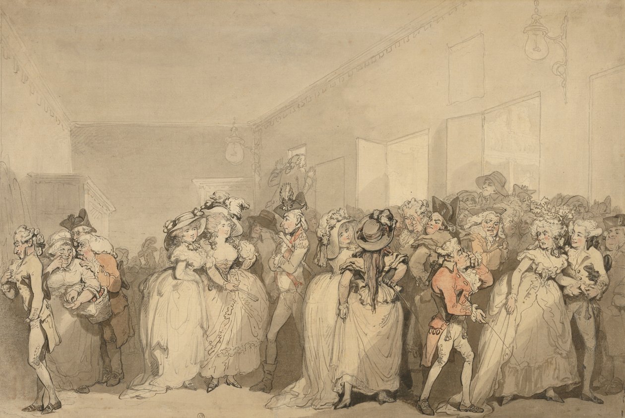 Box-Lobby nyugágyak alkotó: Thomas Rowlandson