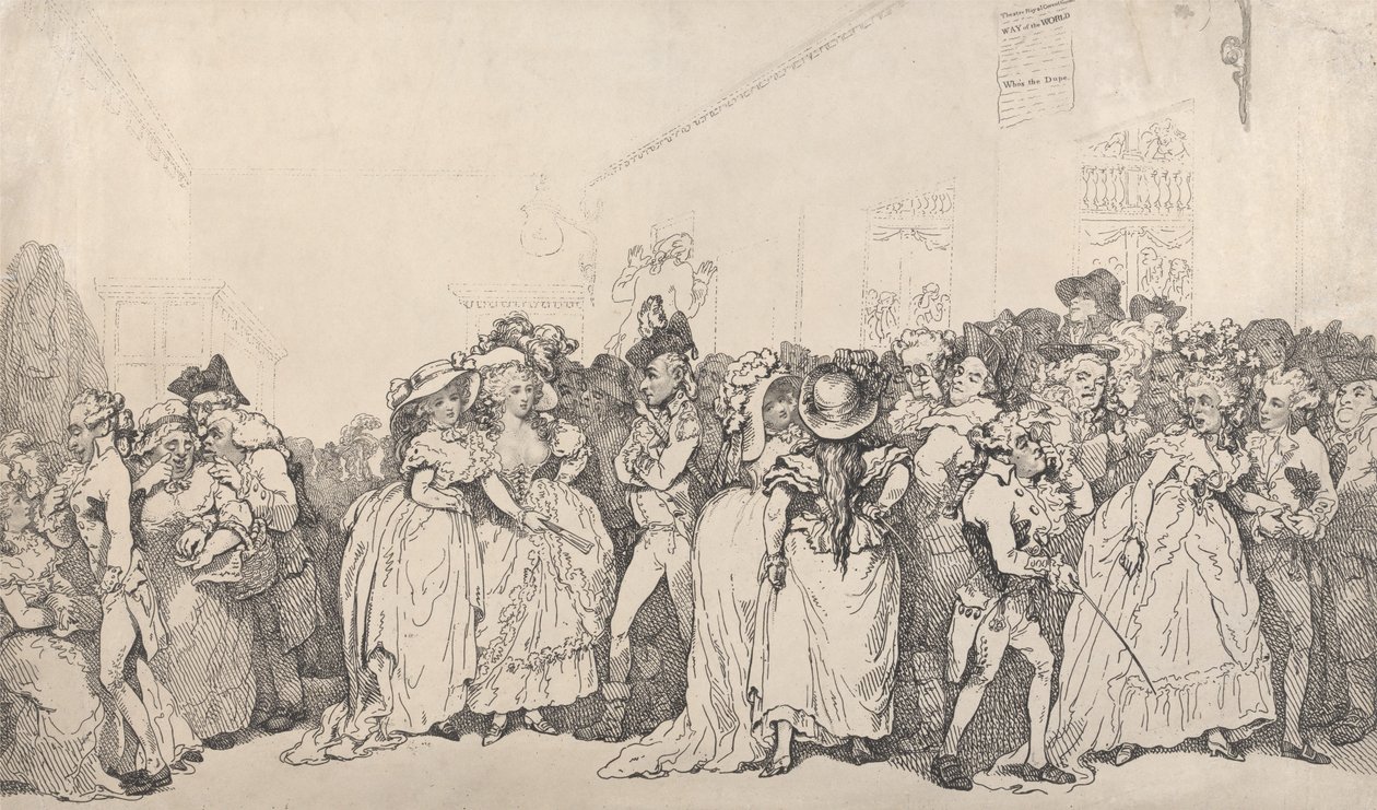 Box Lobby nyugágyak alkotó: Thomas Rowlandson