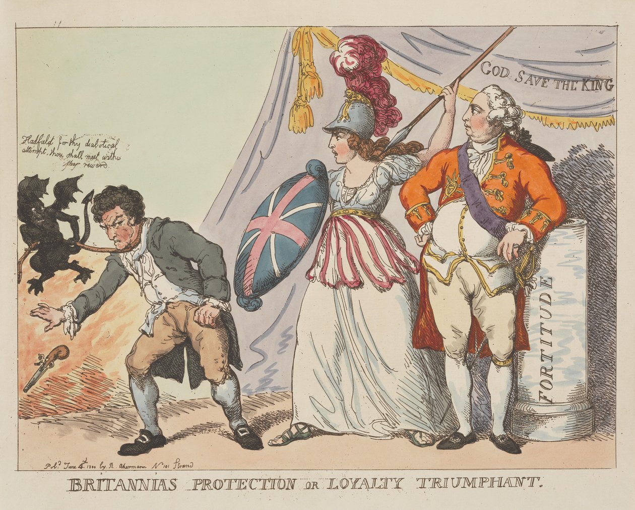 Britannia védelme, avagy a hűség diadala alkotó: Thomas Rowlandson