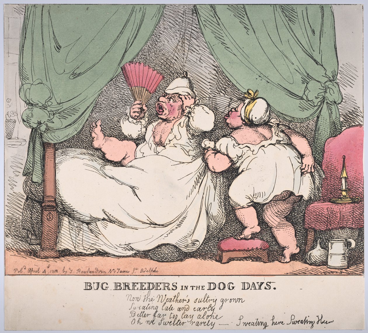 Bogártenyésztők a Kutyanapokon, 1812. április 4., 1812. április 4. alkotó: Thomas Rowlandson