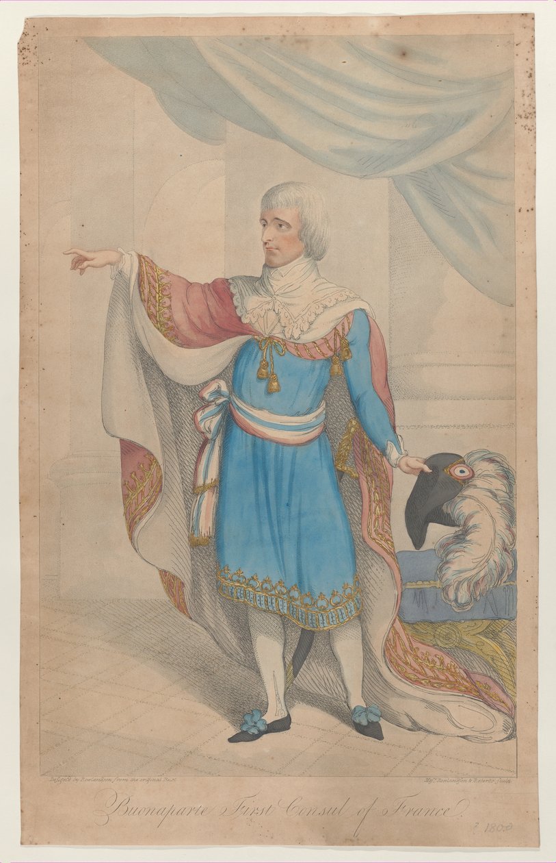 Buonaparte Franciaország első konzulja, 1800-04., 1800-04. alkotó: Thomas Rowlandson
