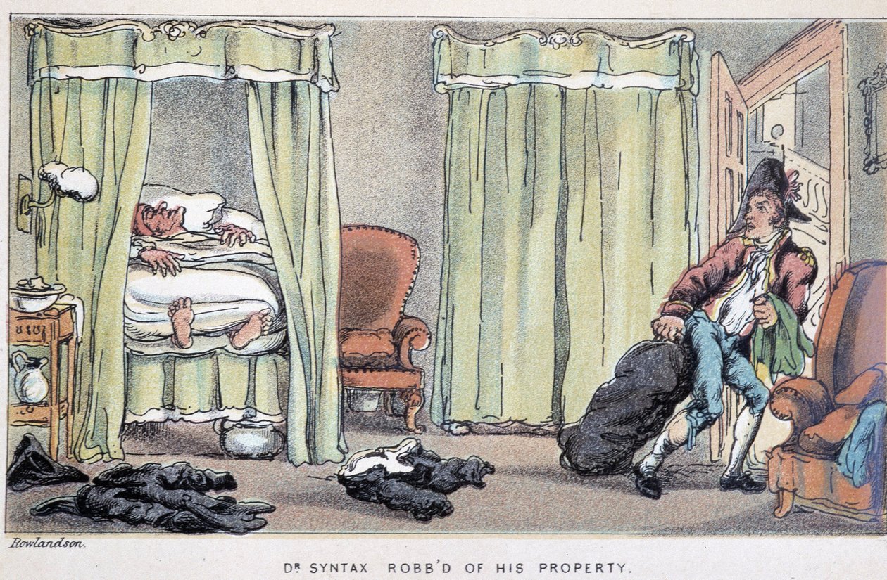 Betörés - a Doctor Syntax három körútjában: a festői vigasz és feleség keresésében” William Combe, ill. Rowlandson alkotó: Thomas Rowlandson
