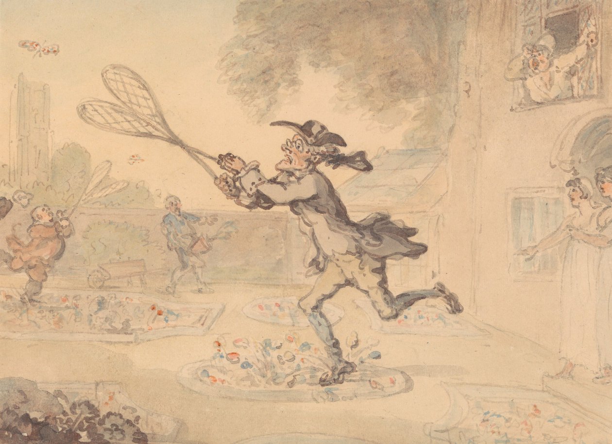 Pillangóvadászat alkotó: Thomas Rowlandson