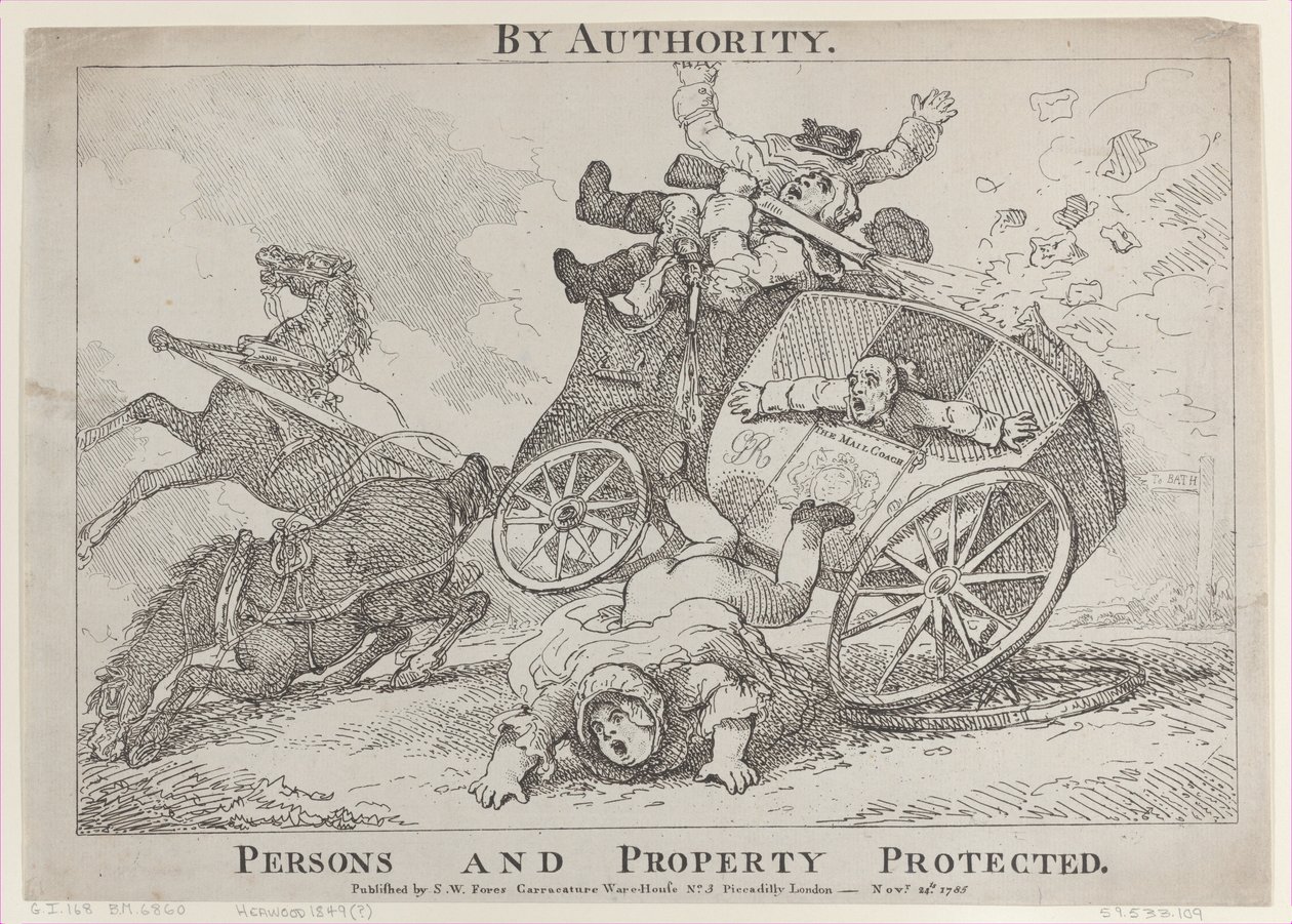 Hatóság által. Védett személyek és vagyon, 1785. november 24., 1785. november 24. alkotó: Thomas Rowlandson