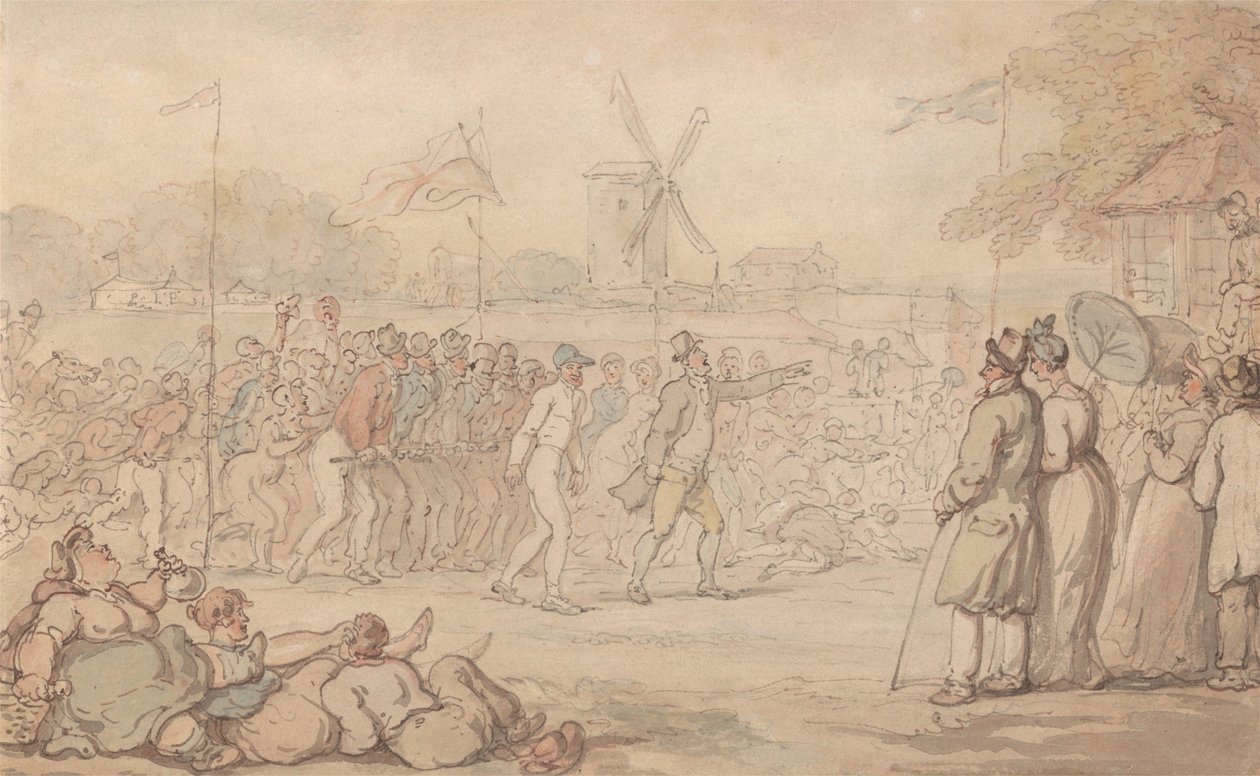 Barclay kapitány rallyversenye – A célba érkezés alkotó: Thomas Rowlandson