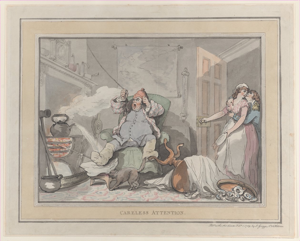 Gondatlan figyelem, 1789. február 1., 1789. február 1. alkotó: Thomas Rowlandson