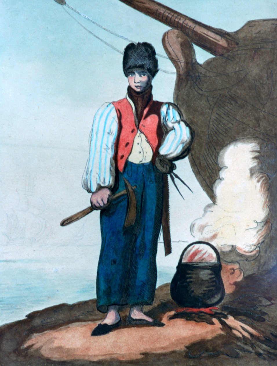 Asztalos, 1799 alkotó: Thomas Rowlandson