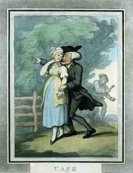 Cash, kiadó: Rudolph Ackermann alkotó: Thomas Rowlandson